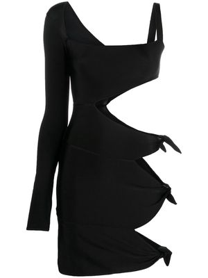 Roberto Cavalli cut out-detail mini dress - Black