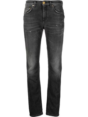 Roberto Cavalli distressed-detail straight-leg jeans - Black