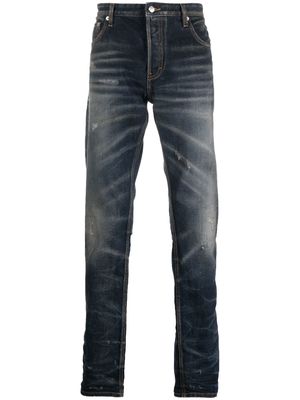 Roberto Cavalli distressed straight-leg jeans - Neutrals