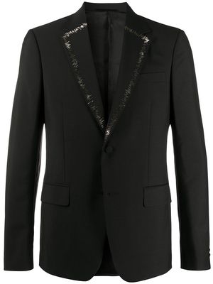 Roberto Cavalli Embroidered single breasted jacket - Black
