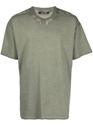 Roberto Cavalli faded-finish cotton T-shirt - Green