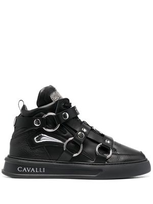 Roberto Cavalli Harness high-top sneakers - Black