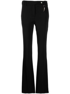 Roberto Cavalli high-waist bootcut trousers - Black