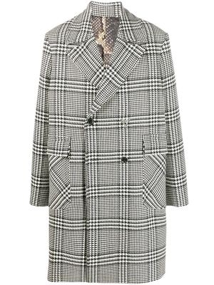 Roberto Cavalli houndstooth-check double-breasted coat - D0027
