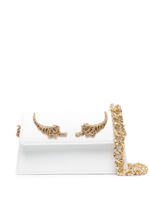 Roberto Cavalli jaguar-motif shoulder bag - White