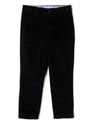 Roberto Cavalli Junior cotton straight-leg trousers - Blue