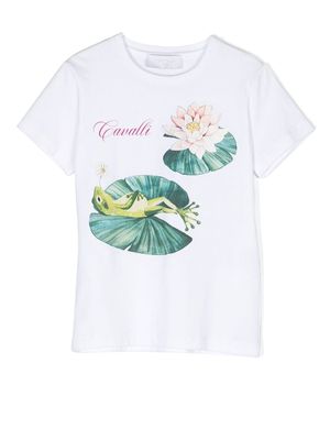 Roberto Cavalli Junior graphic-print T-shirt - White
