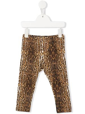 Roberto Cavalli Junior leopard-print leggings - Brown