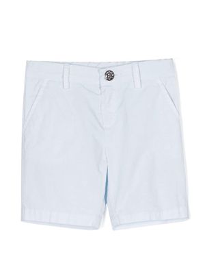 Roberto Cavalli Junior logo-embroidered shorts - Blue