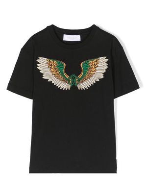 Roberto Cavalli Junior logo-print cotton T-shirt - Black