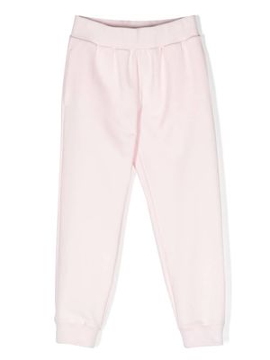 Roberto Cavalli Junior logo-print cotton track pants - Pink