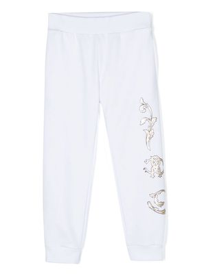 Roberto Cavalli Junior printed track pants - White