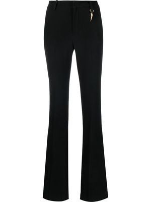 Roberto Cavalli keyring-detail slim-cut trousers - Black