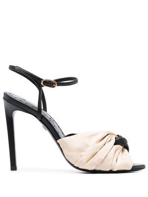 Roberto Cavalli knot-detail stiletto heels - Neutrals