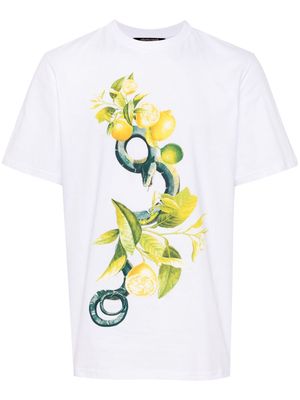 Roberto Cavalli lemons-print cotton T-shirt - White