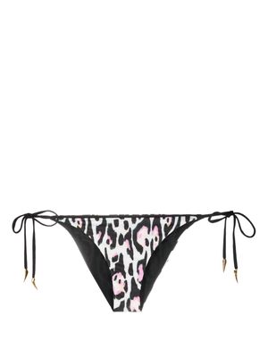 Roberto Cavalli leopard-print bikini bottoms - Black
