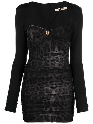 Roberto Cavalli leopard-print dress - Black