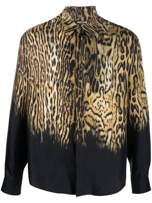 Roberto Cavalli leopard-print silk shirt - Neutrals