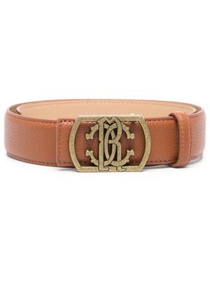 Roberto Cavalli logo-buckle belt - Brown