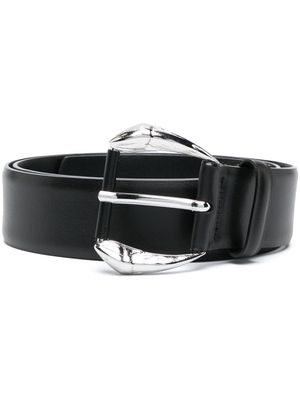 Roberto Cavalli logo buckled belt - Black