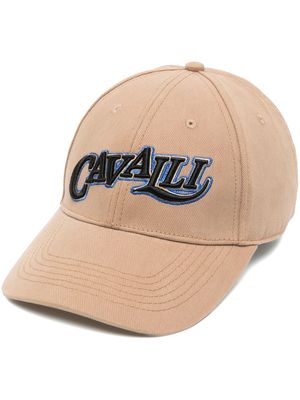 Roberto Cavalli logo-embroidered baseball cap - Neutrals