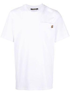 Roberto Cavalli logo plaque T-shirt - White