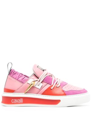 Roberto Cavalli logo-print low-top sneakers - Pink