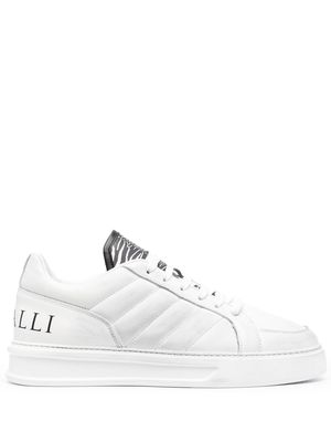 Roberto Cavalli logo-print panelled sneakers - White