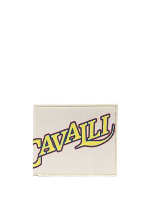 Roberto Cavalli logo-print wallet - Neutrals