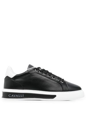 Roberto Cavalli logo-sole low-top sneakers - Black