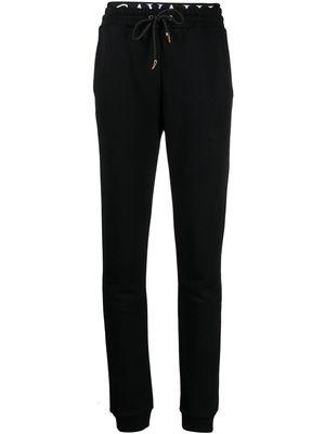 Roberto Cavalli logo-waistband track pants - Black