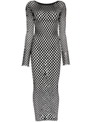 Roberto Cavalli mesh-design dress - Black