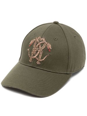 Roberto Cavalli Mirror Snake baseball cap - Green