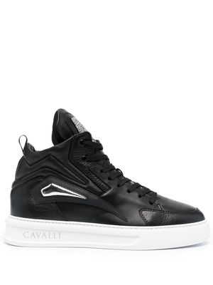 Roberto Cavalli panel-design Hi-Top sneaker - Black