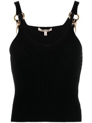 Roberto Cavalli ribbed-knit tank top - Black