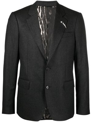 Roberto Cavalli single-breasted wool blazer - Black