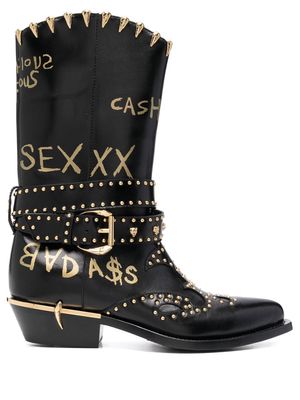 Roberto Cavalli studded cowboy boots - 05010