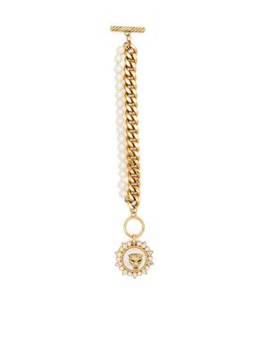 Roberto Cavalli tiger-detail chain-link bracelet - Gold
