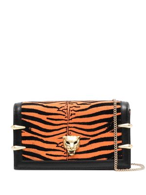Roberto Cavalli tiger-print shoulder bag - Orange