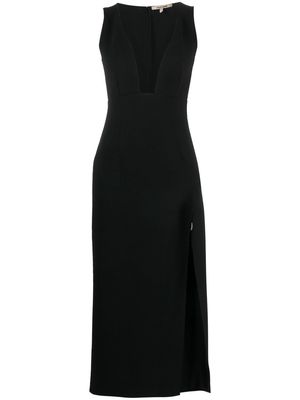 Roberto Cavalli V-neck side-slit dress - Black