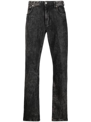 Roberto Cavalli washed-effect straight-leg jeans - Black