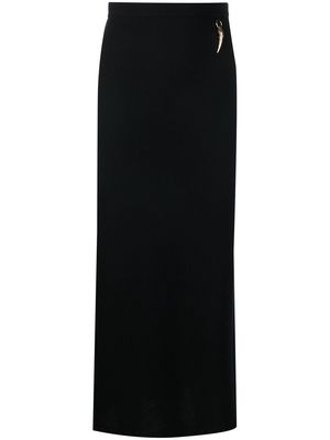 Roberto Cavalli wool midi skirt - Black