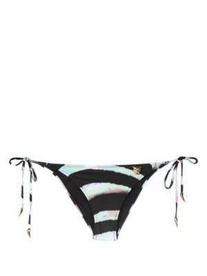 Roberto Cavalli zebra-print bikini bottoms - Black