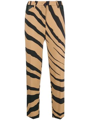 Roberto Cavalli Zebra print stretch trousers - Neutrals
