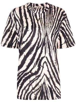 Roberto Cavalli zebra-print T-shirt - Neutrals