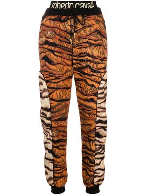 Roberto Cavalli zebra-print track pants - Orange