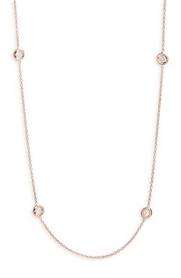 Roberto Coin 5-Station Diamond Necklace in Rg