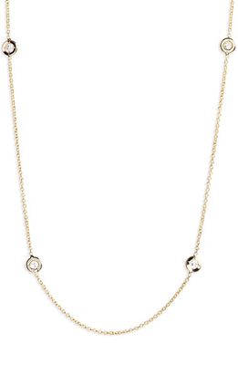 Roberto Coin Diamond Seven Station Necklace in Yg
