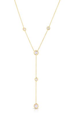 Roberto Coin Diamond Station Y-Necklace in Yellow Gold