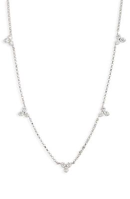 Roberto Coin Diamonds by the Inch Station Necklace in Wg
